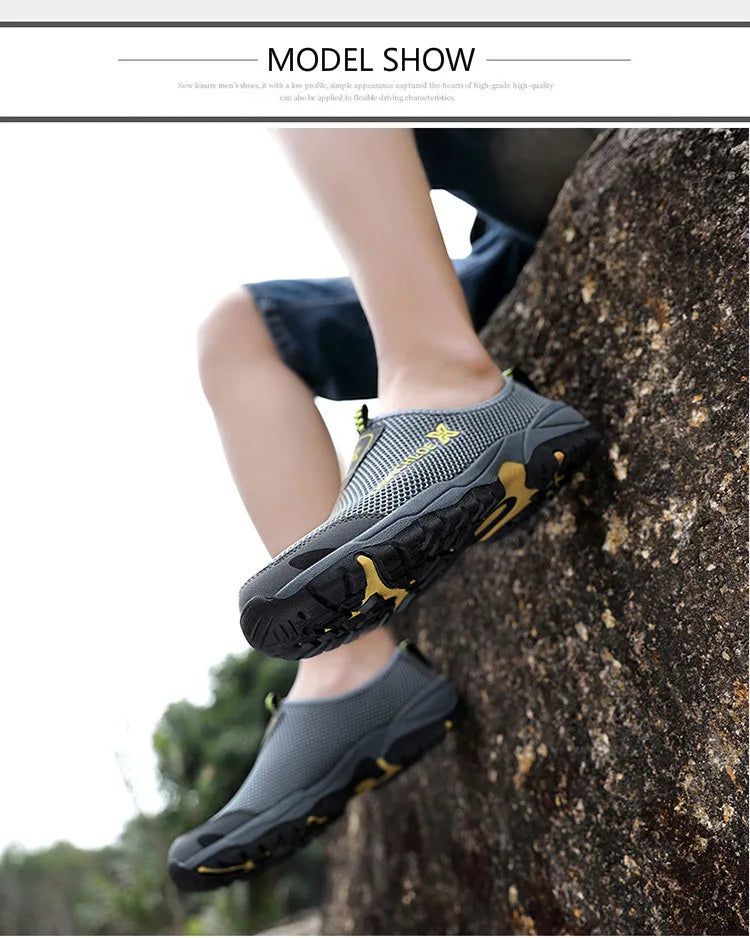 Men's Summer Sports Shoes Anti-skid and Wear-resistant Soles New Discount Shoes for Outdoor Hiking Casual and Breathable Shoes