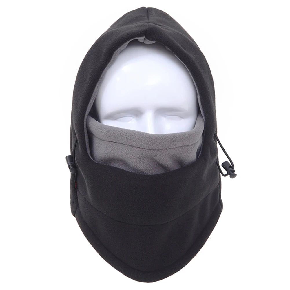 Winter Fleece Windproof Balaclava Motorcycle Hood Full Face Mask Cap Neck Warmer Thermal Beanie Hat Bike Cycling Ski Hiking