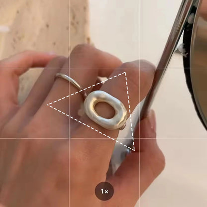 Sam Panda 925 Sterling Silver Rings For Women Men Fine Jewelry Finger Adjustable Open Vintage Chain Ring For Party Birthday Gift