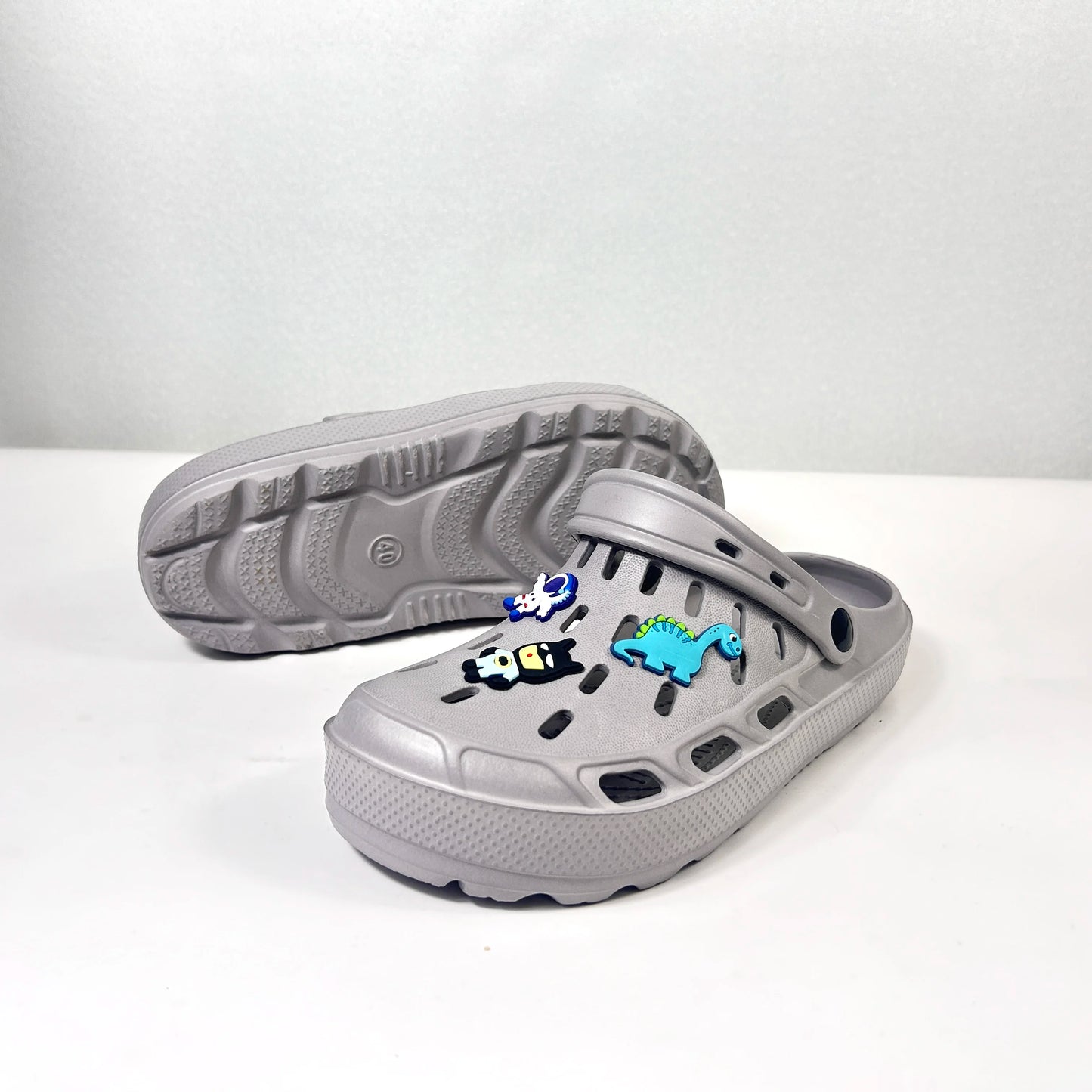 Men's Casual Closed Toe Slide On The Platform EVA Clogs Outdoor Non-slip Hollowed-out Multi-Functional Beach Shoes Boys Sandals