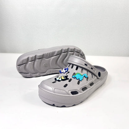 Men's Casual Closed Toe Slide On The Platform EVA Clogs Outdoor Non-slip Hollowed-out Multi-Functional Beach Shoes Boys Sandals