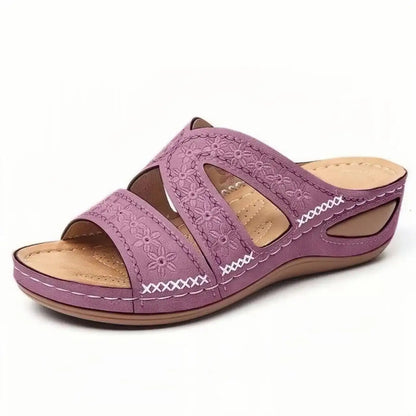 new Fish mouth Women Platform Wedge Sandals Outdoor Open Toe Casual slippers thick soled antislip Leather Fashion Female Zapatos