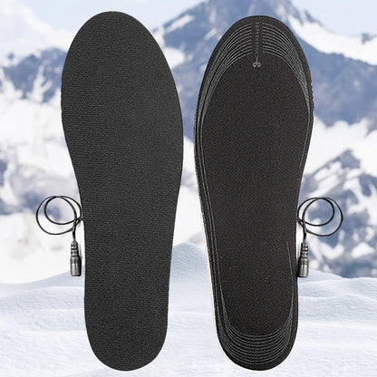 USB Heated Shoe Insoles Electric Heated Shoes Pad Cuttable Electric Heated Insoles Washable for Winter Camping Fishing