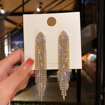 New Vintage Statement Gray Crystal Leaf Earrings for Women Fashion Unique Accessories Party Jewelry Birthday Anniversary Gifts