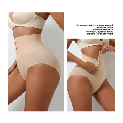 Womens Strong Postpartum Plus Size Buttoned Hip Lifting Top Waist Pants Mid-waist Comfortable High-quality Underpanties