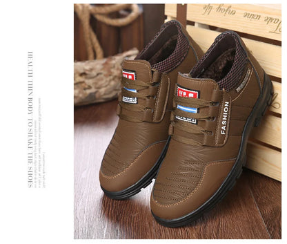 Genuine Leather Men Shoes Platform Casual Shoes  Winter Outdoor Walking Hiking Shoe Fashion Male Business Sneakers Zapatos 2024