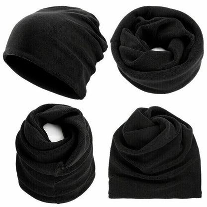 Winter Warmer Ponytail Skull Cap Windproof Thermal Fleece Beanie Hat Running Ski Outdoor Sports Cap with Ear Cover for Men Women