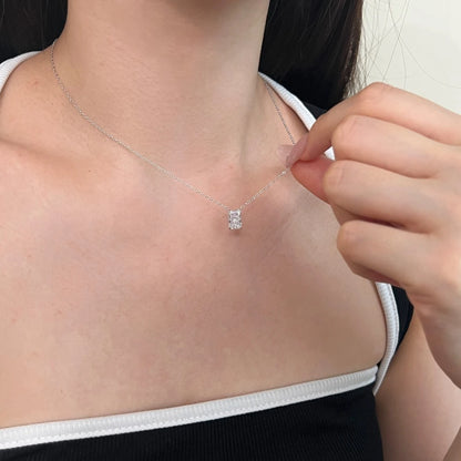 Vinregem Sparkling Crushed Ice Cut Lab Created Sapphire Gems Pendant Necklaces 100% 925 Sterling Silver Fine Jewelry Wholesale