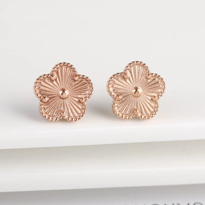 Hot Sale Stainless Steel Laser Five Leaf Flower Petal Adjustable Clover Bracelet Classic for Woman Girl Brand Jewelry Party Gift