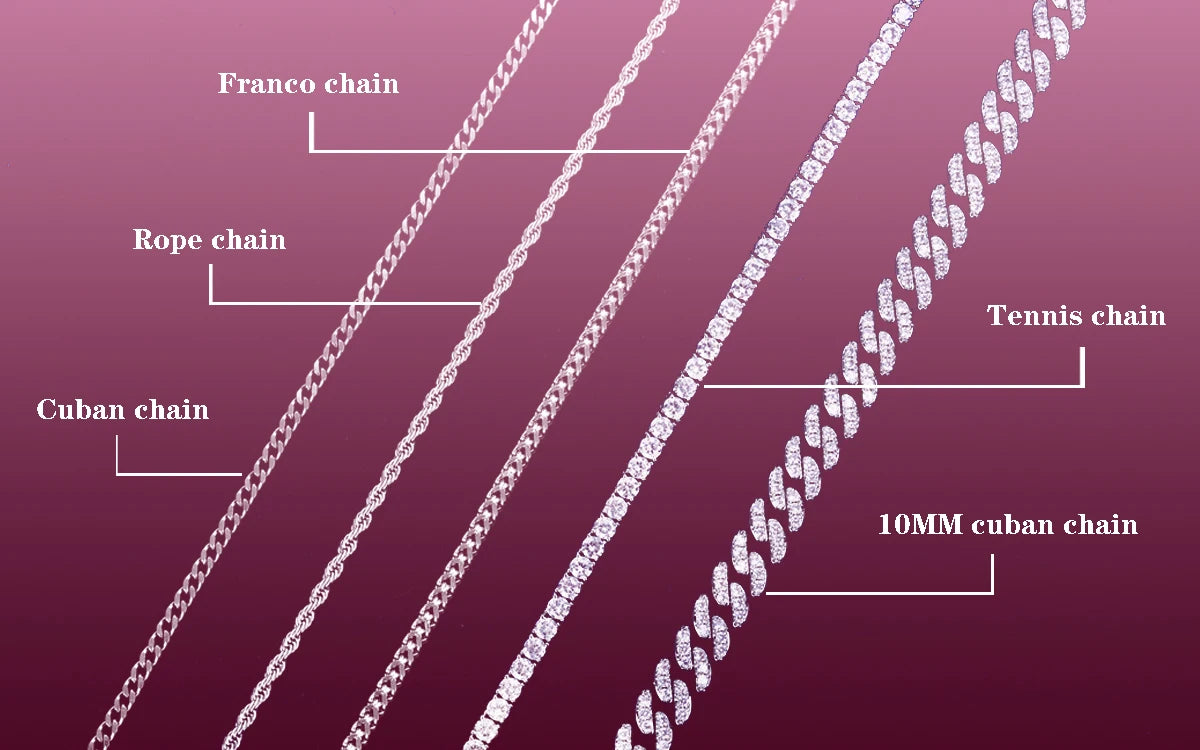 Prong Chain Iced Out Cross Infinity Necklace for Men Choker Real Gold Plated Hip Hop Jewelry