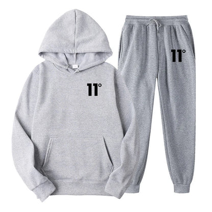 Autumn Men Digital Printing Tracksuit 2 Pieces Sets Hooded Sweatshirt +Drawstring Pants Male Hoodies Running Sportswear Men