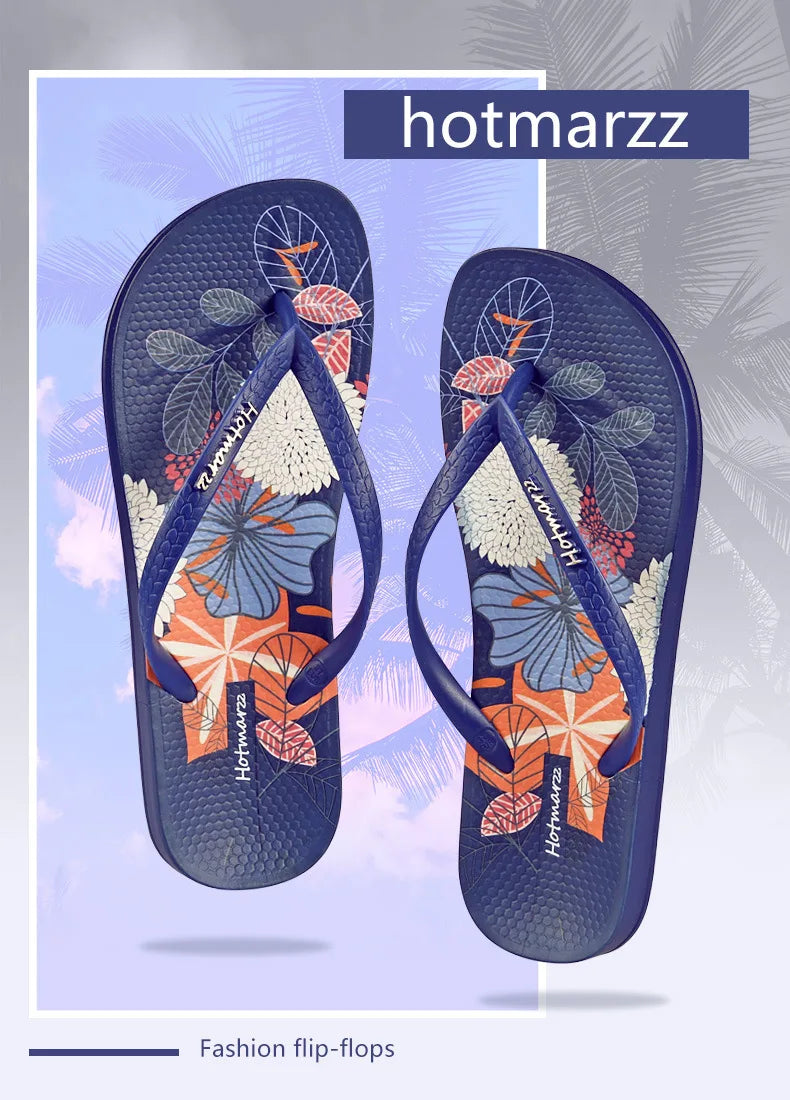 Printing Slippers Women's Flip Flops Herringbone Slipper Clip Foot Beach Slides Soft Sole Platform Flip Flops Non Slip Slippers