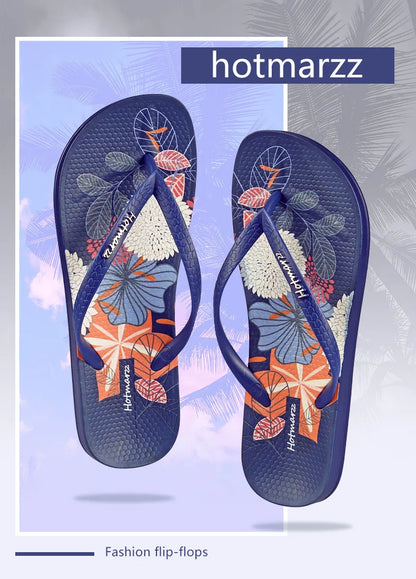 Printing Slippers Women's Flip Flops Herringbone Slipper Clip Foot Beach Slides Soft Sole Platform Flip Flops Non Slip Slippers
