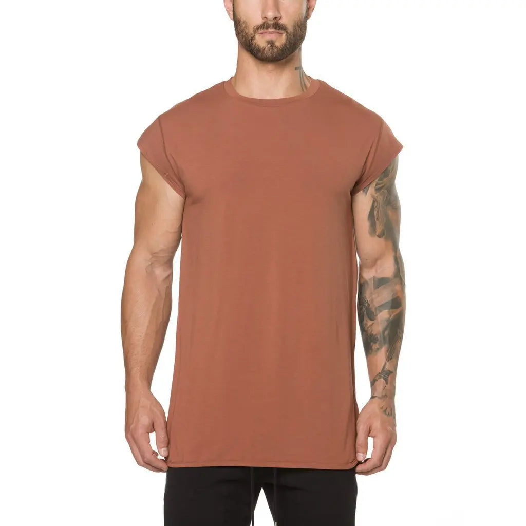 Batwing Sleeve Tshirt Men Workout GYM Fitness T Shirts Moto Biker Tops Hip Hop Streetwear Men Clothing