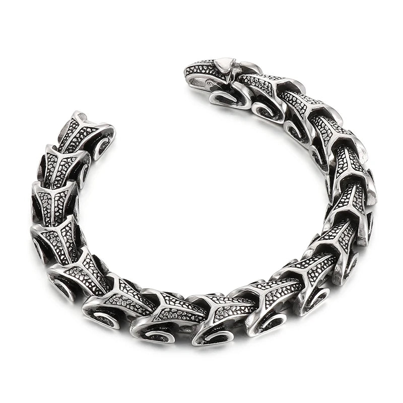 11mm Dragon Chain Bracelet & Necklace - Stainless Steel 316L - KN10315-D