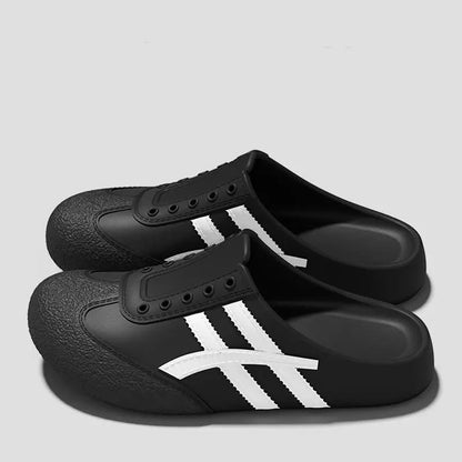 Brand Design Vulcanized Racing Shoes Women Summer 2026 Soft Light Weight Eva Outdoor Mules Slippers Plus Size Casual Clogs Shoes