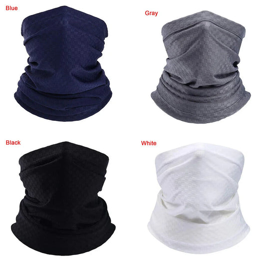 Anti-UV Half Face Mask Neck Gaiter Bandana Face Cover Beanie Hat for Men Women