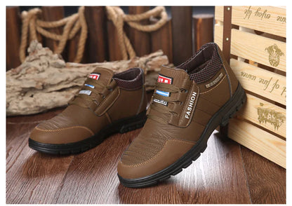 Genuine Leather Men Shoes Platform Casual Shoes  Winter Outdoor Walking Hiking Shoe Fashion Male Business Sneakers Zapatos 2024