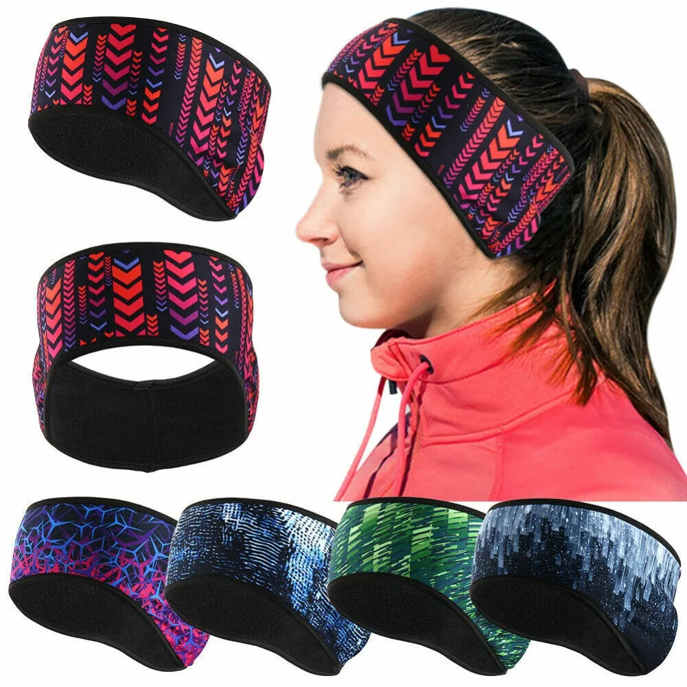 Winter Ear Warmer Cover Sports Head Band Fleece Cycling Running Ski Cold Weather Ear Muff Hairband Headwear for Men Women