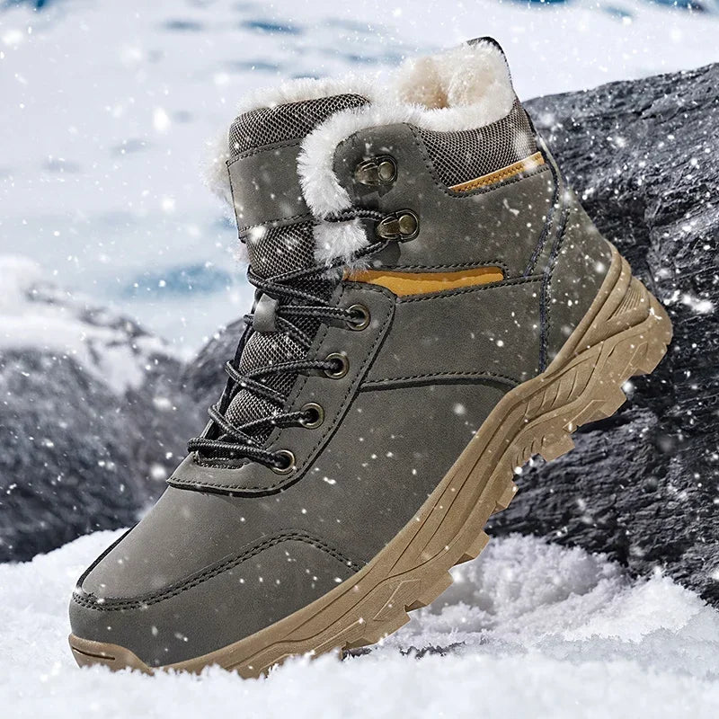 men boots 2025 New Winter Slippers Warm Men Shoes Waterproof Non-Slip Plush Sneakers Male tenis shoes Boots Men Sneakers Winter