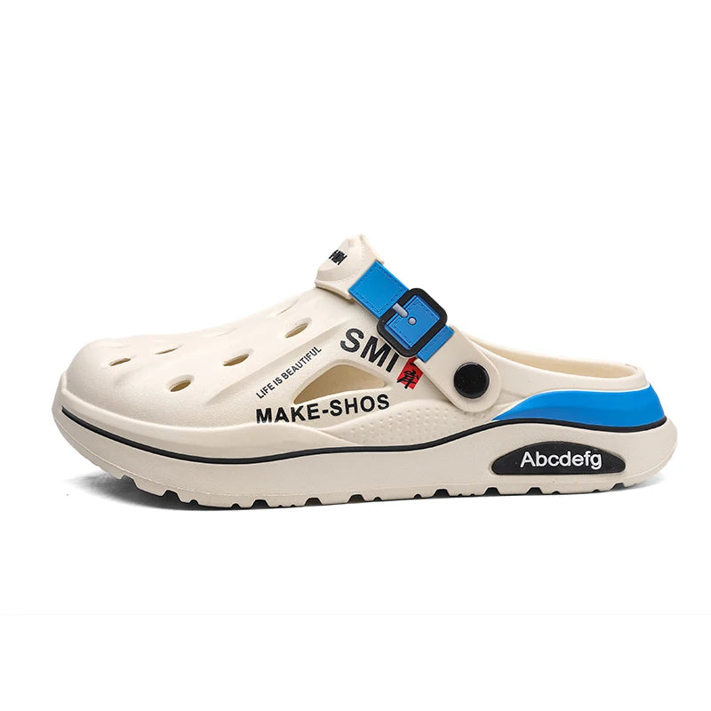Summer Men Slippers Classics EVA Insole Men Shoes Arch Support Waterproof  Garden Clogs For Men Beach Shoes