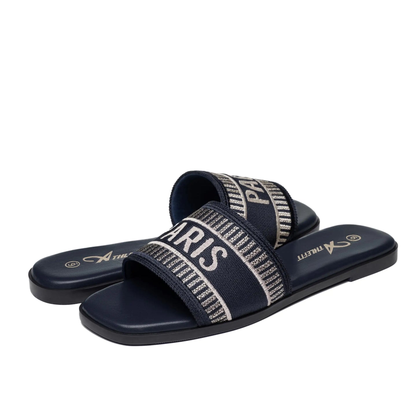 Summer Women Letter Flat Sandals Casual Comfortable Slip Slide 2024 Fashion Vintage Slippers Shoes Classic New