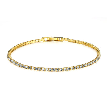 3/4/5MM Moissanite Tennis Bracelet 925 Sterling Silver Plated 18K White Gold Pass Diamond Test with GRA Bracelets for Women Men