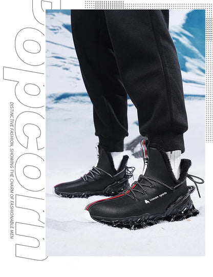 men boots 2025 New Winter Slippers Warm Men Shoes Waterproof Non-Slip Plush Sneakers Male tenis shoes Boots Men Sneakers Winter
