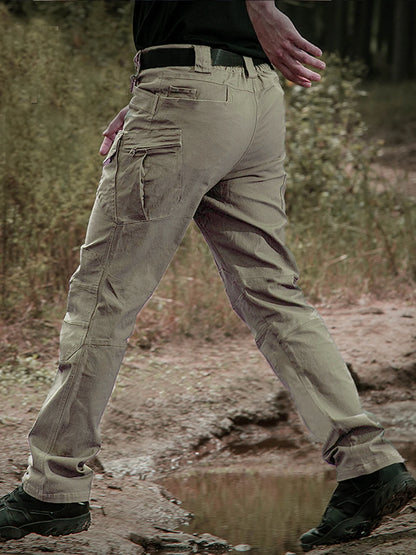 Men's Tactical Pants City Casual Cargo Trousers Waterproof Multi-pocket Wear-Resistant Outdoor Training Work Male Trousers