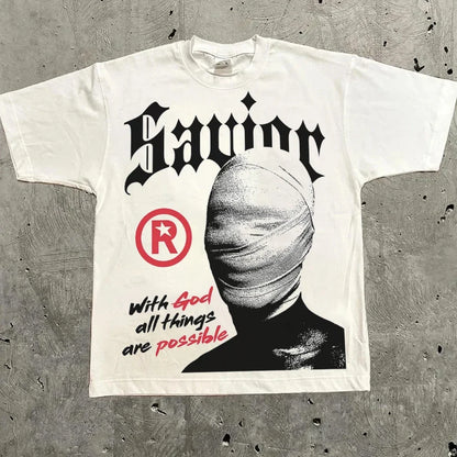 Harajuku Letter Graphic T Shirts Y2k Tops Men Women High Street Oversized T Shirt Pro Choice Streetwear Vintage Tee Clothing