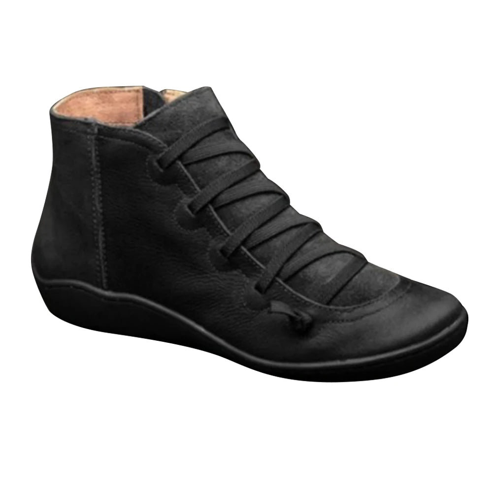 Women High Top Shoes Comfortable PU Leather Platform Shoes Multifunction Training Shoes Breathable for Outdoor Travel