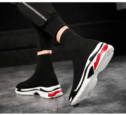 Shoes for Men Sneakers Men All Brands Tennis Loafers Shoes Tide Women Elastic Socks Shoes Fashion Casual Shoes Large 2024 Autumn