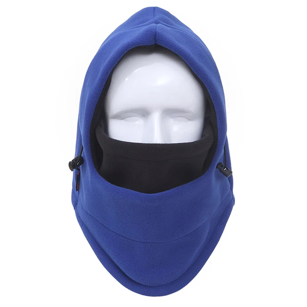 Winter Fleece Windproof Balaclava Motorcycle Hood Full Face Mask Cap Neck Warmer Thermal Beanie Hat Bike Cycling Ski Hiking