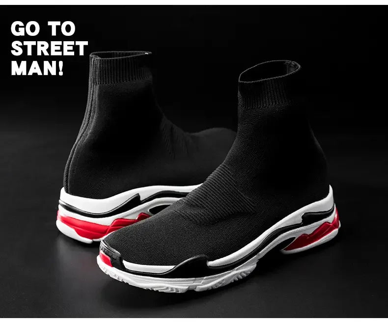 Shoes for Men Sneakers Men All Brands Tennis Loafers Shoes Tide Women Elastic Socks Shoes Fashion Casual Shoes Large 2024 Autumn