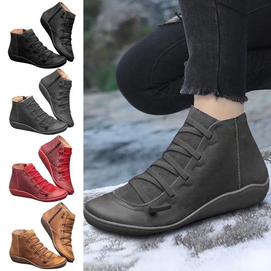 Women High Top Shoes Comfortable PU Leather Platform Shoes Multifunction Training Shoes Breathable for Outdoor Travel